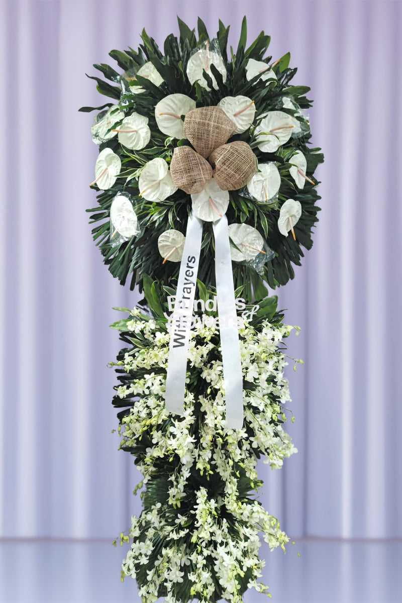 Layered Funeral Flowers 05