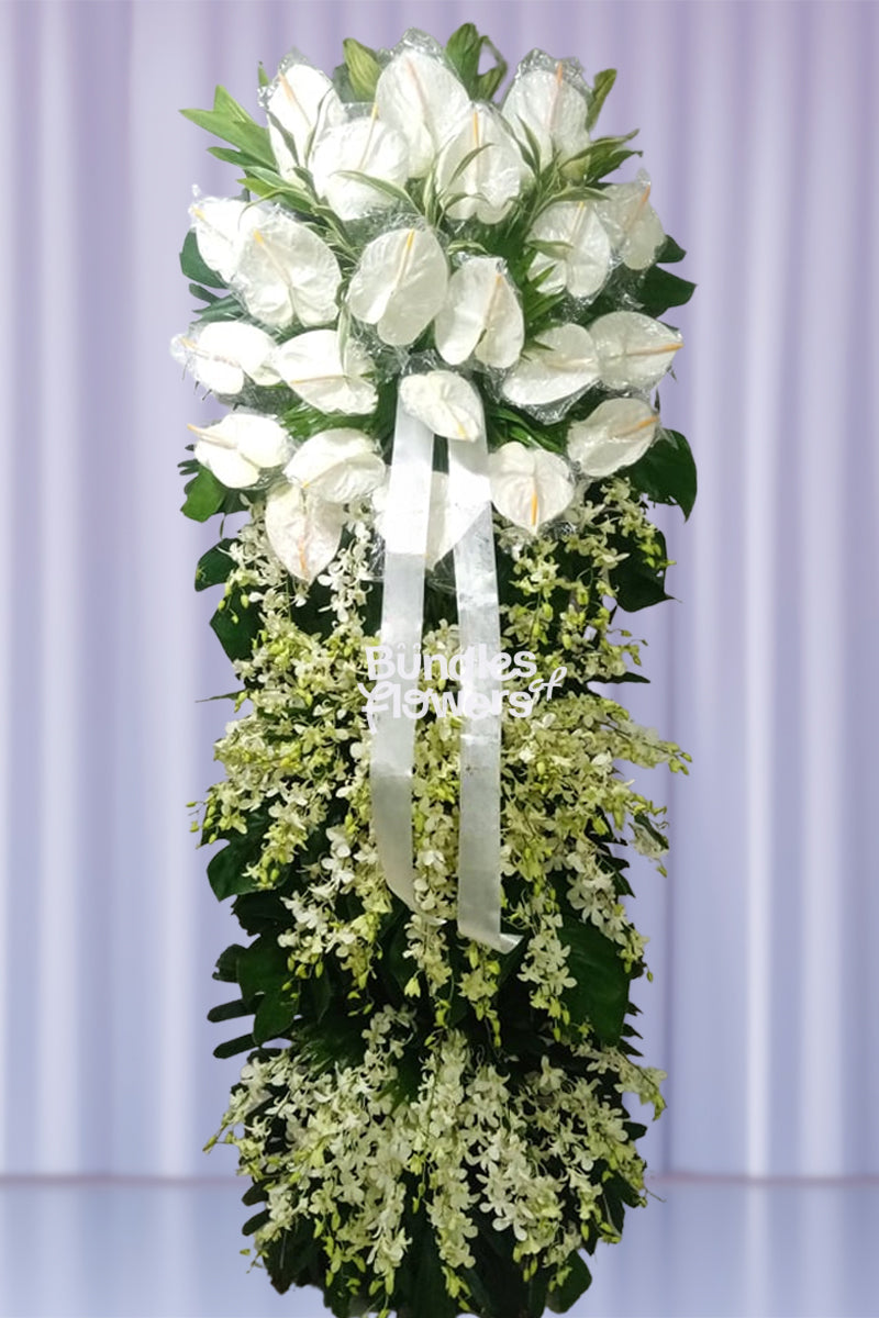 Layered Funeral Flowers 02