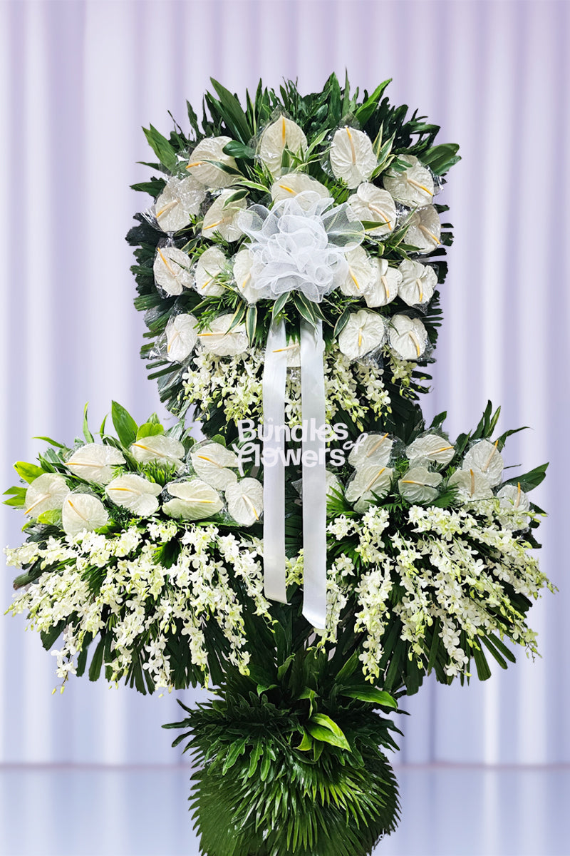 Layered Funeral Flowers 03