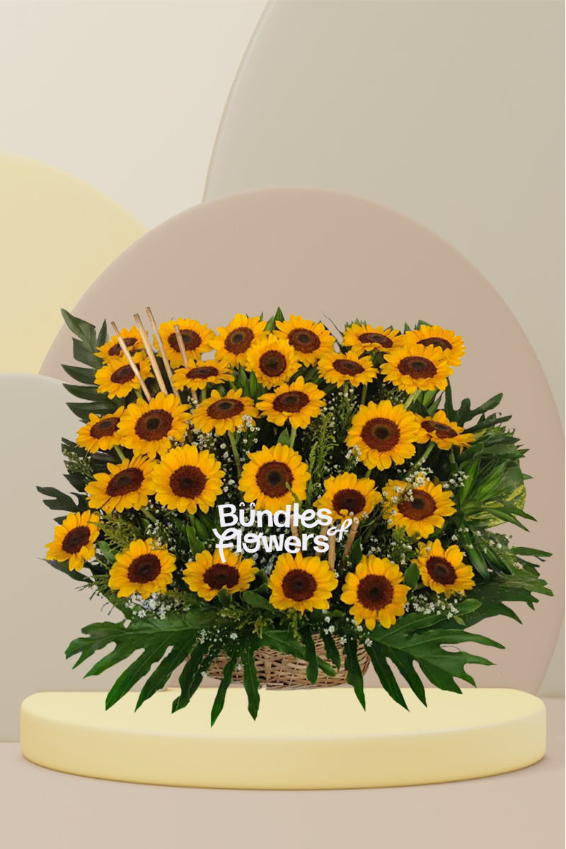 Sunflowers Basket