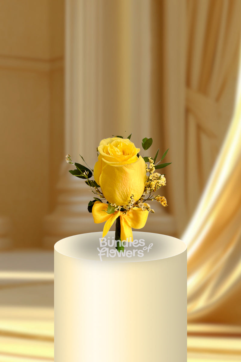 Yellow Boutonniere