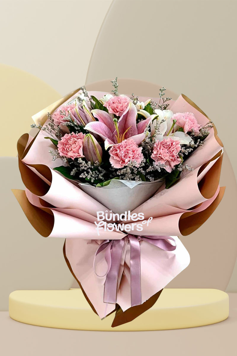 Carnations and Stargazers