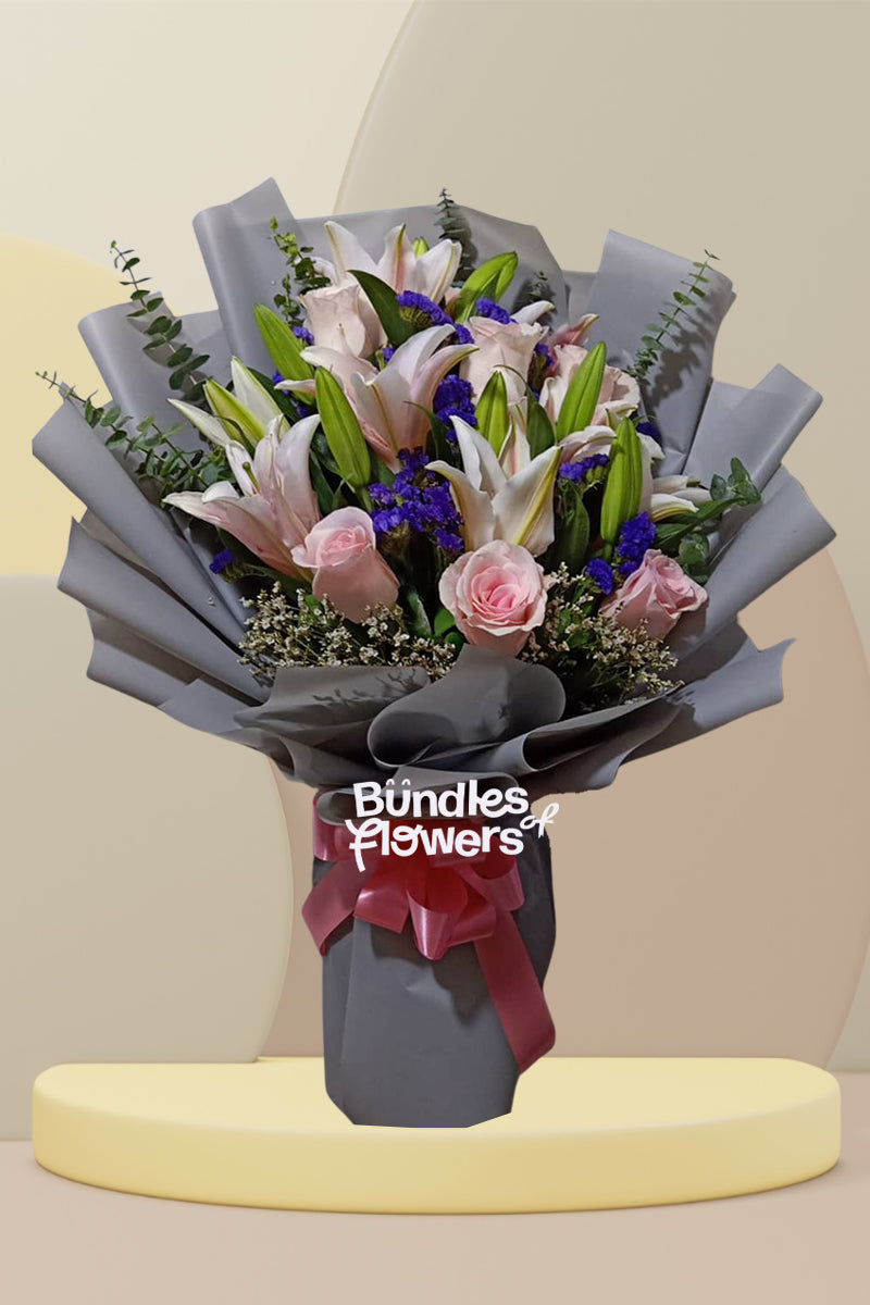 Blush Pink and Lilies