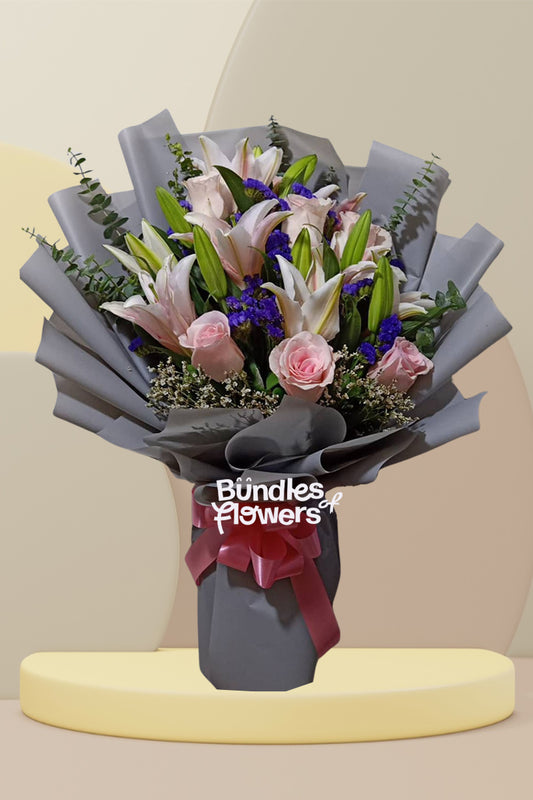 Blush Pink and Lilies