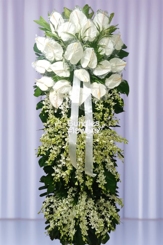 Layered Funeral Flowers 02