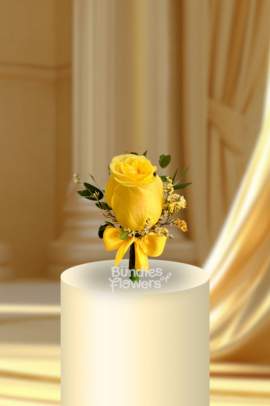 Yellow Boutonniere