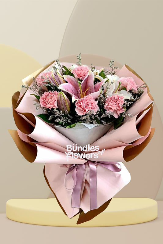 Carnations and Stargazers